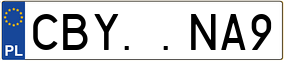 Truck License Plate